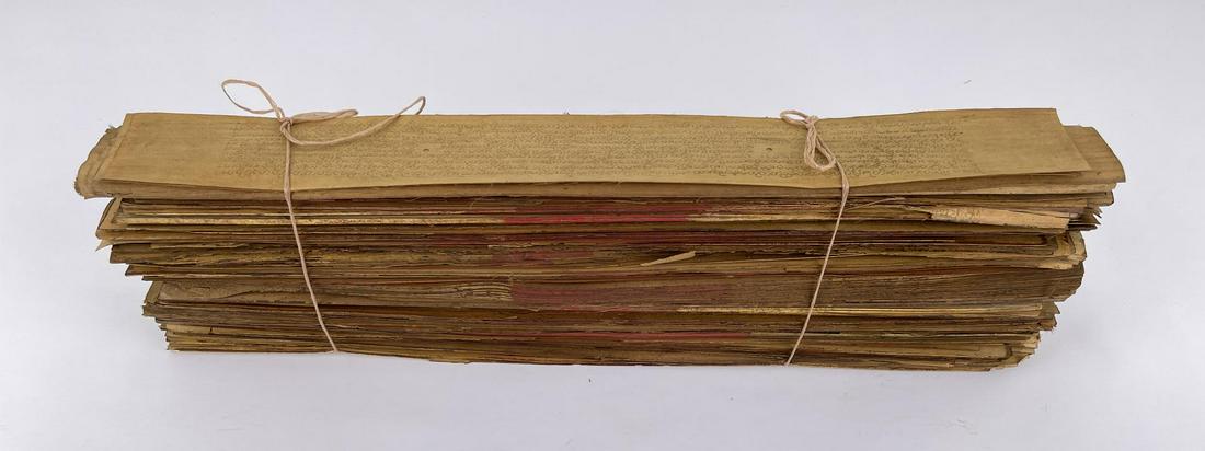 Antique Burmese Myanmar Pali Palm Leaf Bible (1 of 4)