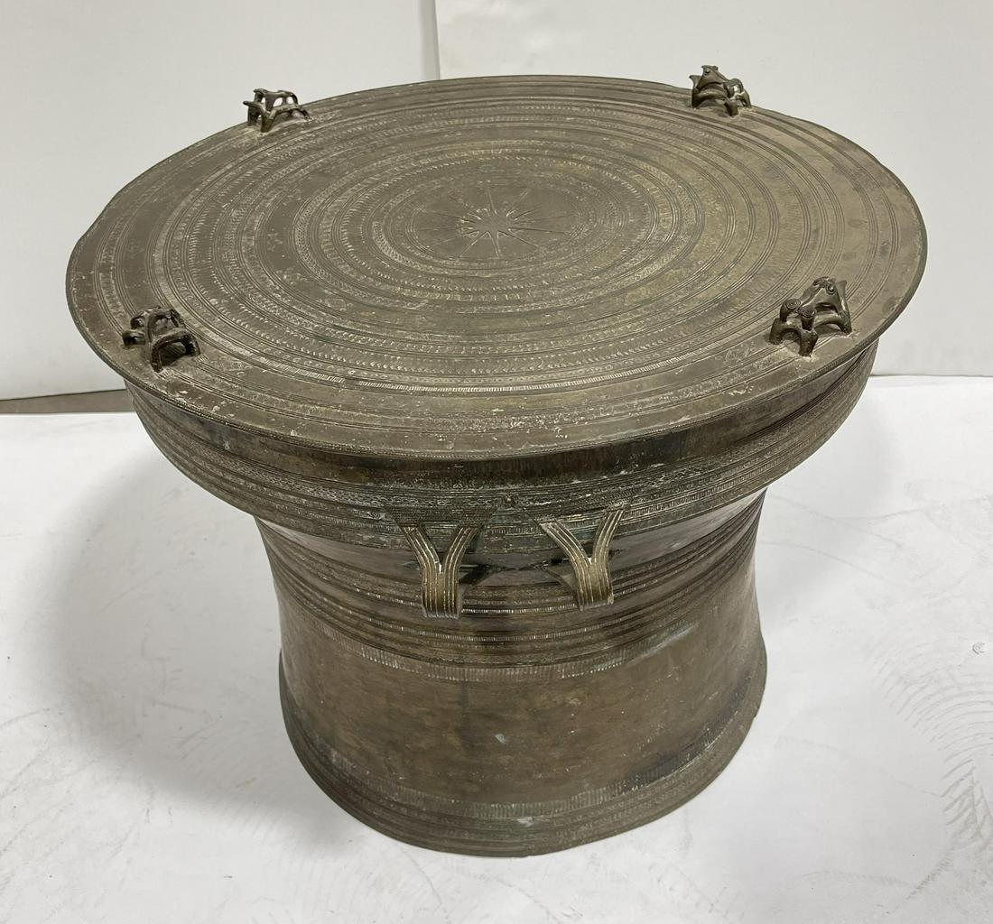 Myanmar Burma Karen Bronze Rain Drum (1 of 5)