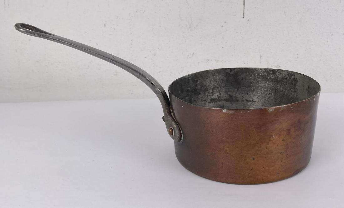 Antique French Copper Cooking Sauce Pan (1 of 7)
