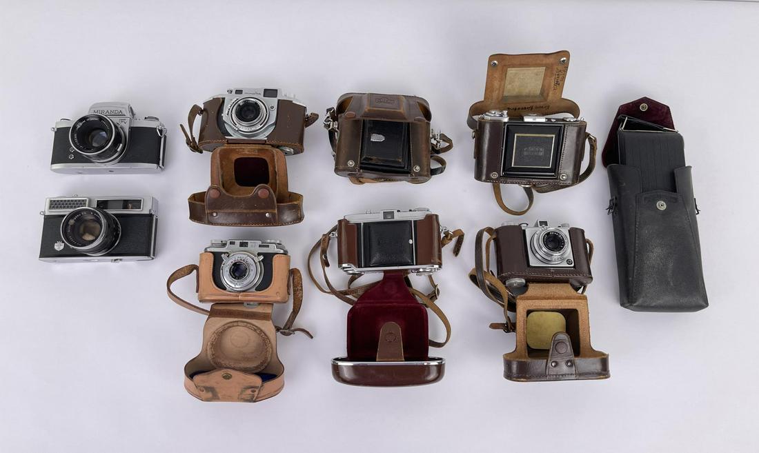 Group of Vintage Cameras Miranda Minolta Zeiss (1 of 14)