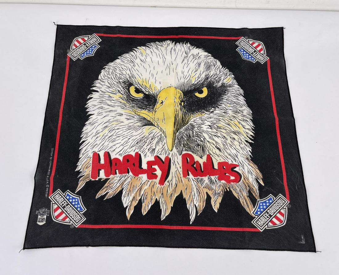 Vintage Harley Davidson Handkerchief: Nice vintage piece.