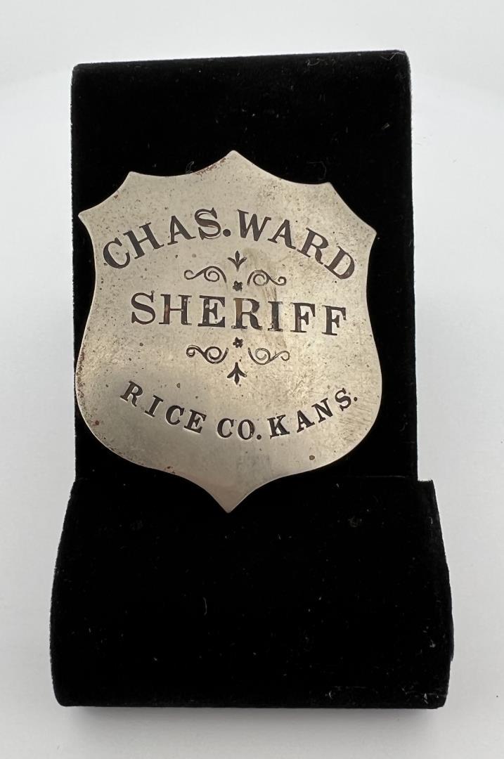 Charles Ward Rice County Kansas Sheriff Badge (1 of 3)