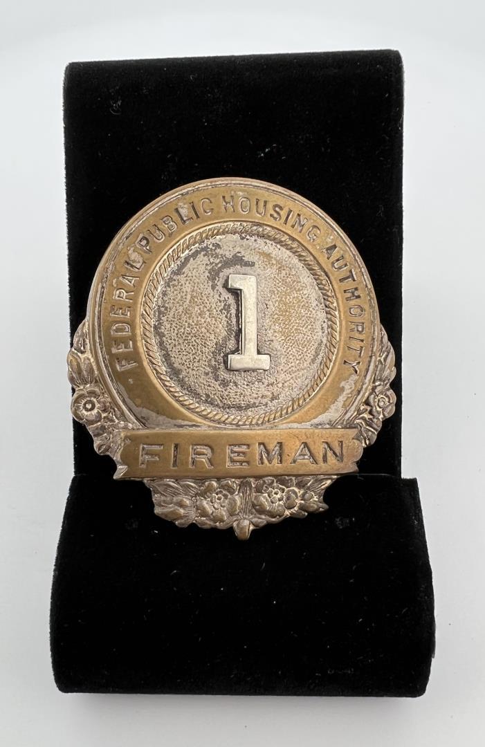 Federal Public Housing Authority Fireman Badge (1 of 3)