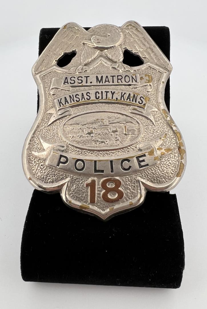 Assistant Matron Kansas City Police Badge (1 of 3)