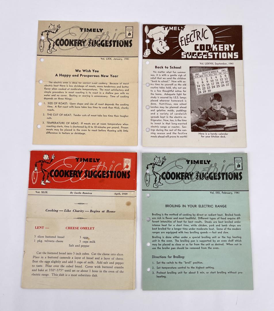 Reddy Kilowatt Timely Electric Cooking Suggestions (1 of 3)