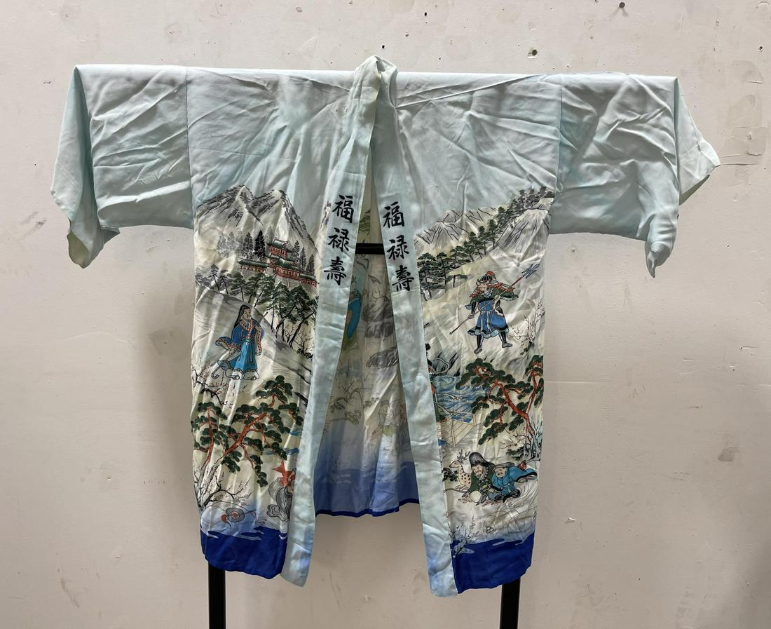 Antique Chinese Silk Robe Kimono (1 of 8)