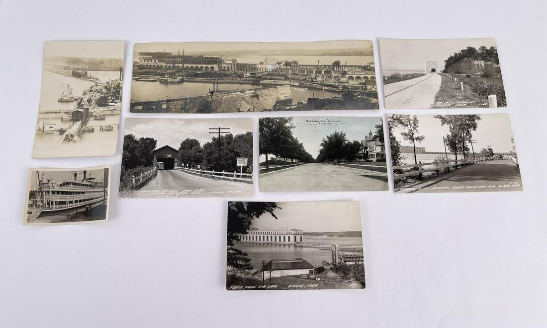 Keokuk Iowa Dam RPPC Real Photo Postcards: Nice grouping.
