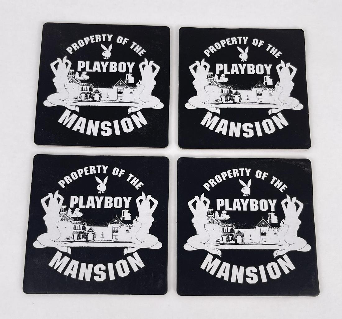 Vintage Playboy Mansion Drink Coasters (1 of 3)