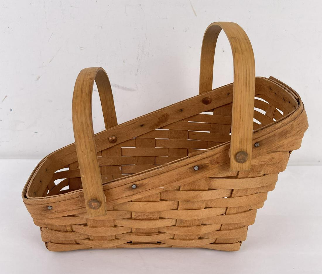 1987 Longaberger Medium Sleigh Basket (1 of 5)