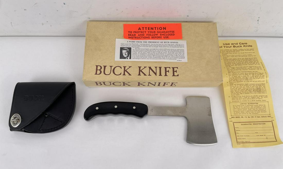 Buck 106 Micarta Handle Hatchet Axe (1 of 7)