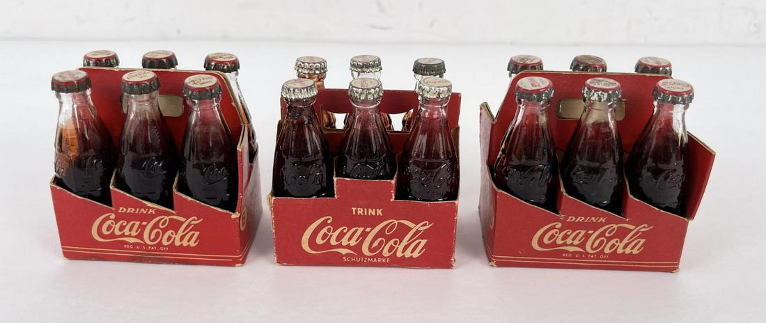 Group of Miniature Coca Cola Bottles (1 of 3)