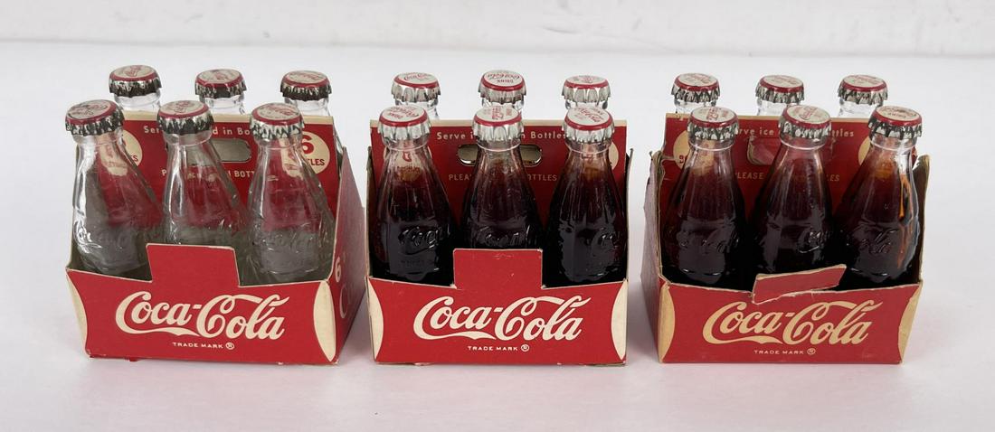 Group of Miniature Coca Cola Bottles (1 of 3)