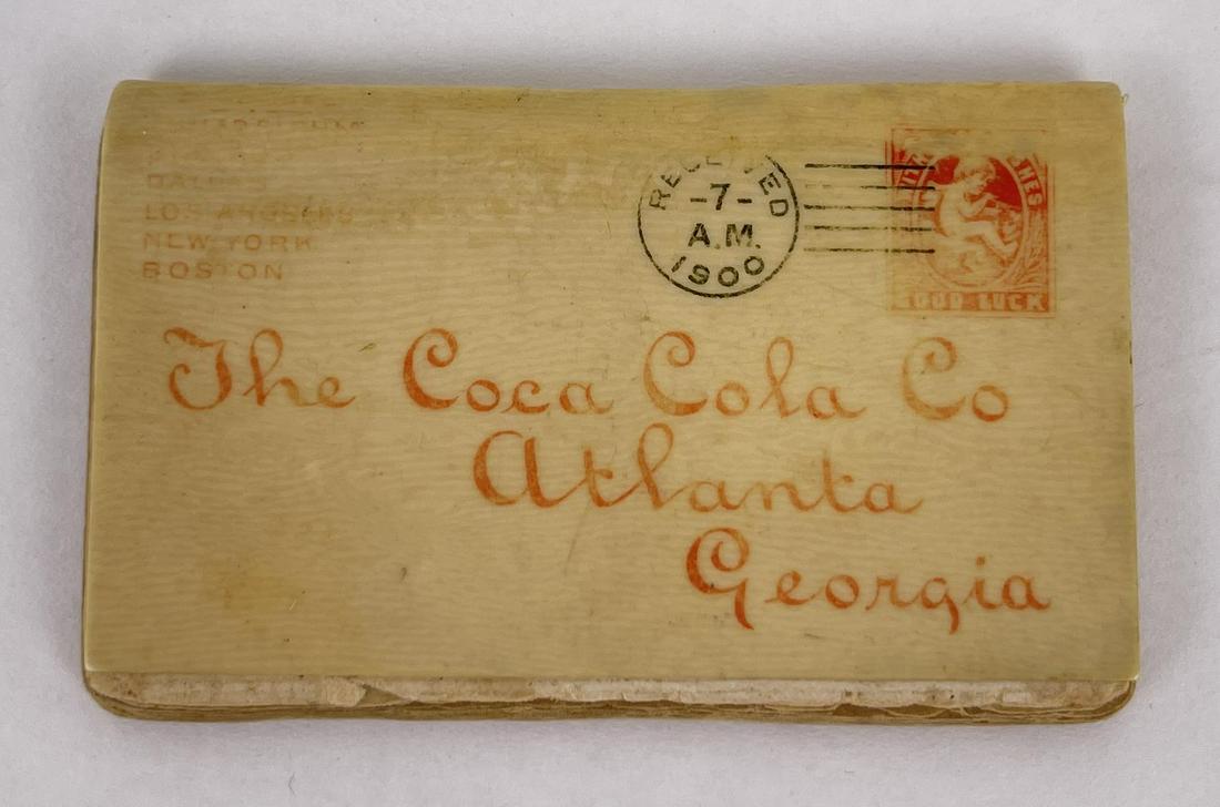 1900 Coca Cola Celluloid Calendar Stamp Holder (1 of 4)