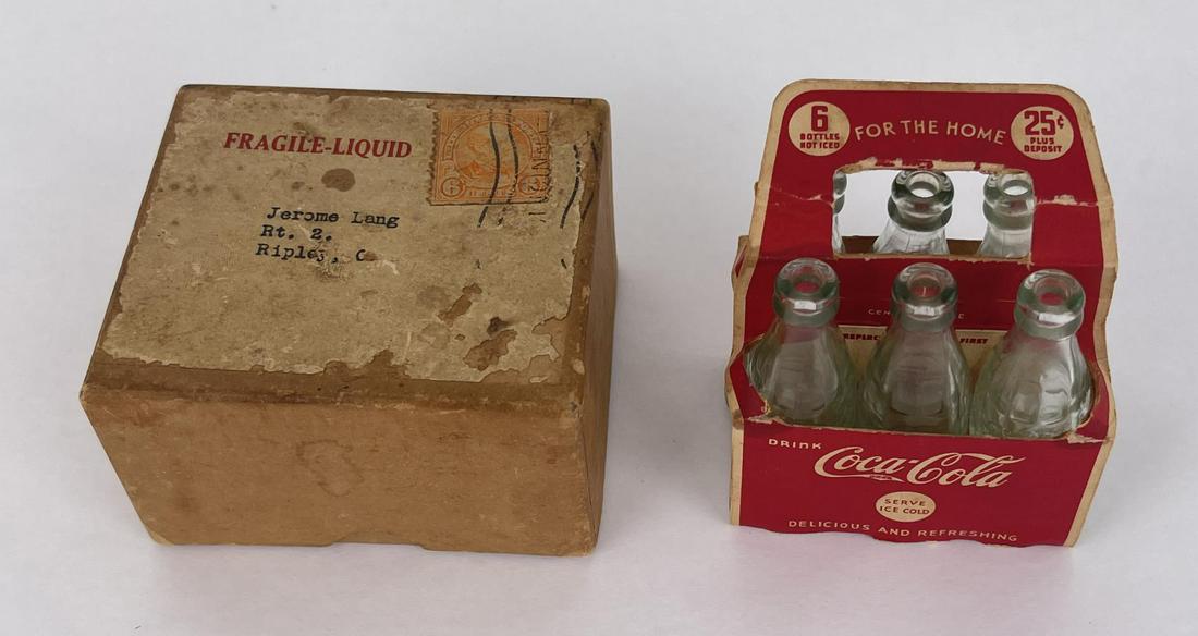 Coca Cola Mini Bottles 6 Carrier Size (1 of 3)