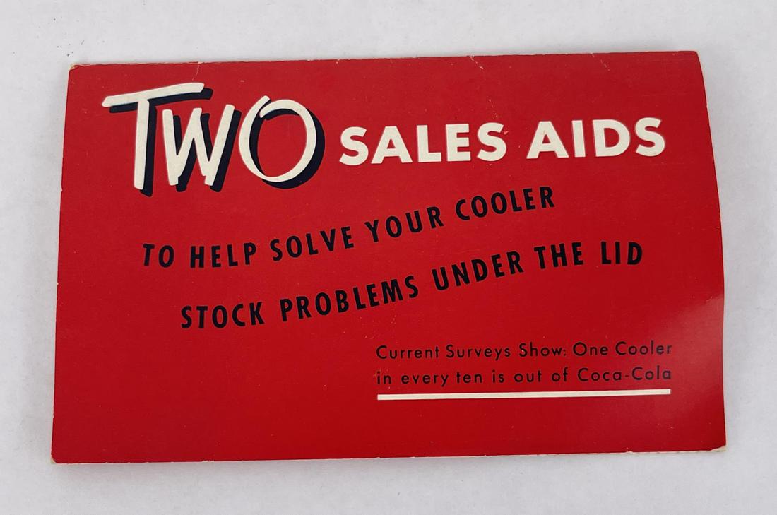 Coca Cola Salesman Sample Cooler Booklet (1 of 4)