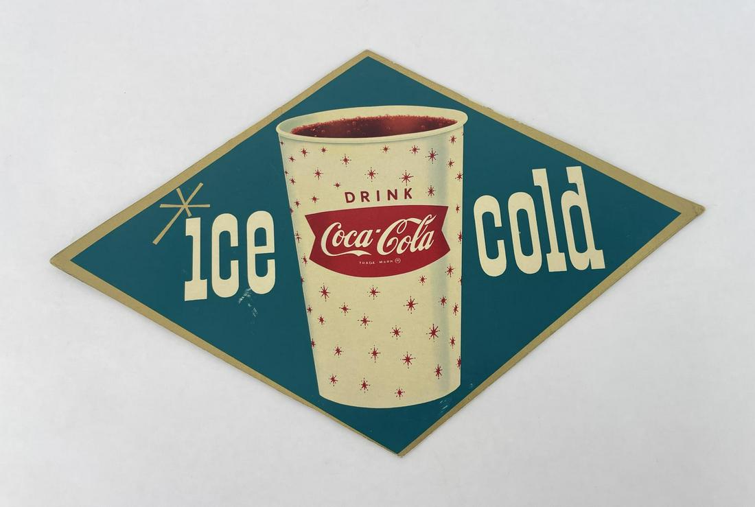 Coca Cola Ice Cold Diamond Sign (1 of 3)