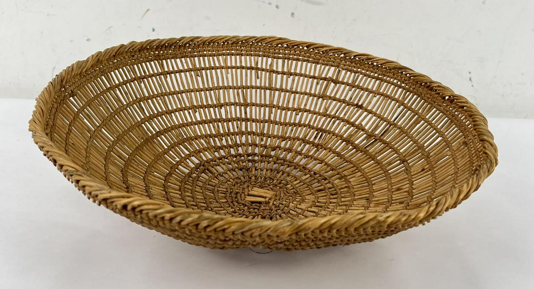 Northwest Coast Indian basket: 14" diameter. Allard Auction Collection Inv: KAP