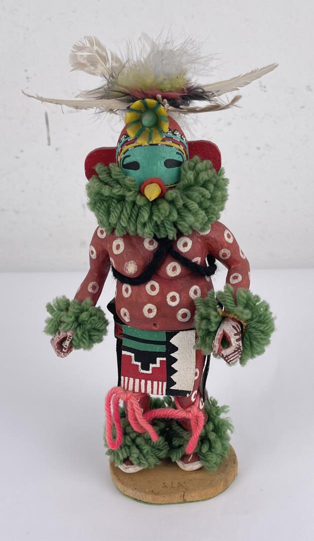 Hopi Indian Kachina Doll: 8 7/8" tall. Sold as-is. Allard Auction Collection Inv: DAW 34619