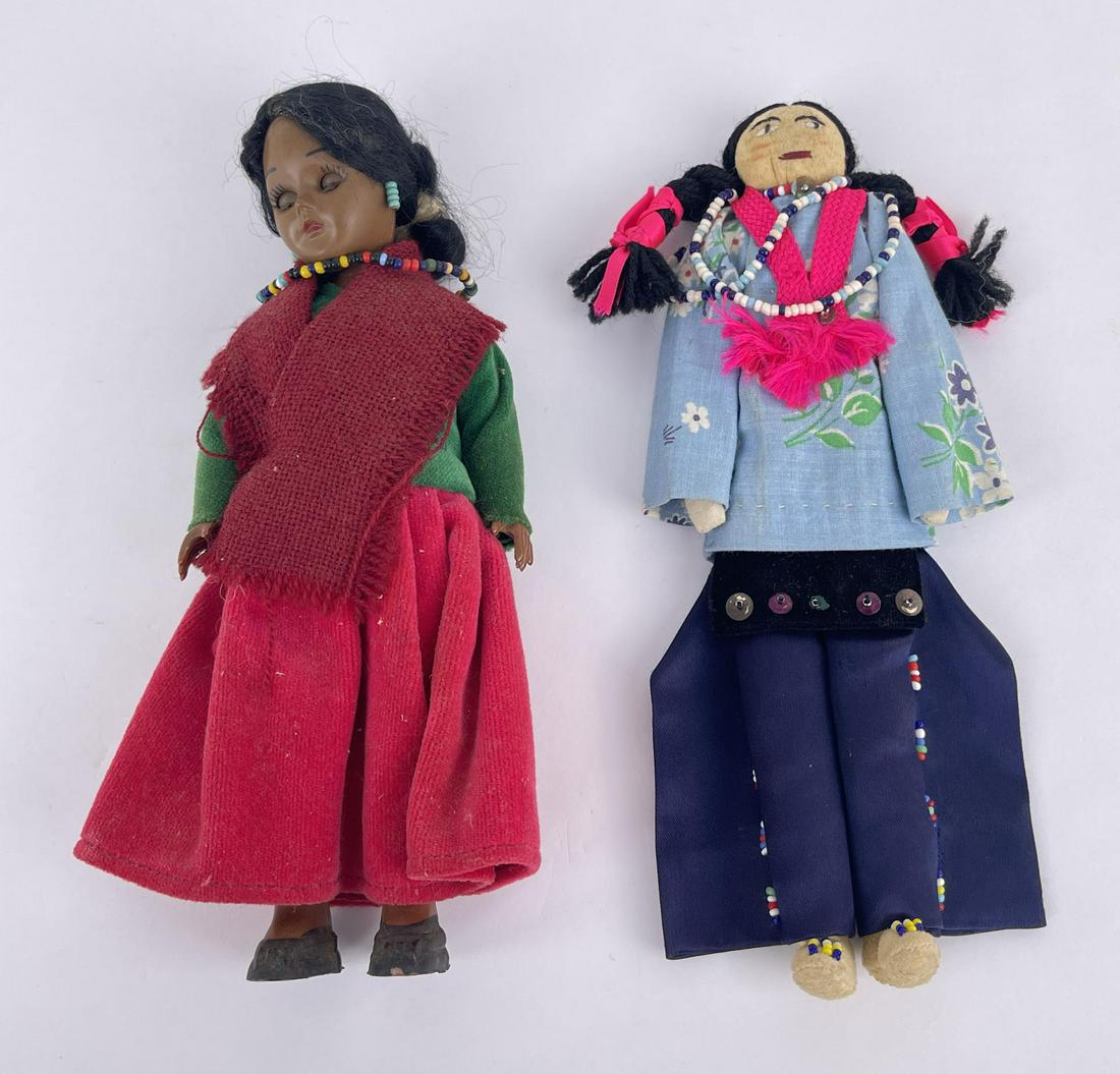 Pair of Native American Indian Dolls (1 of 5)