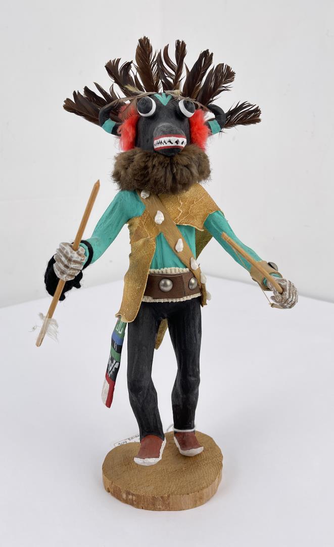 Hopi Indian Kachina Doll: 15" tall. Sold as-is. Allard Auction Collection Inv: DAW 34634