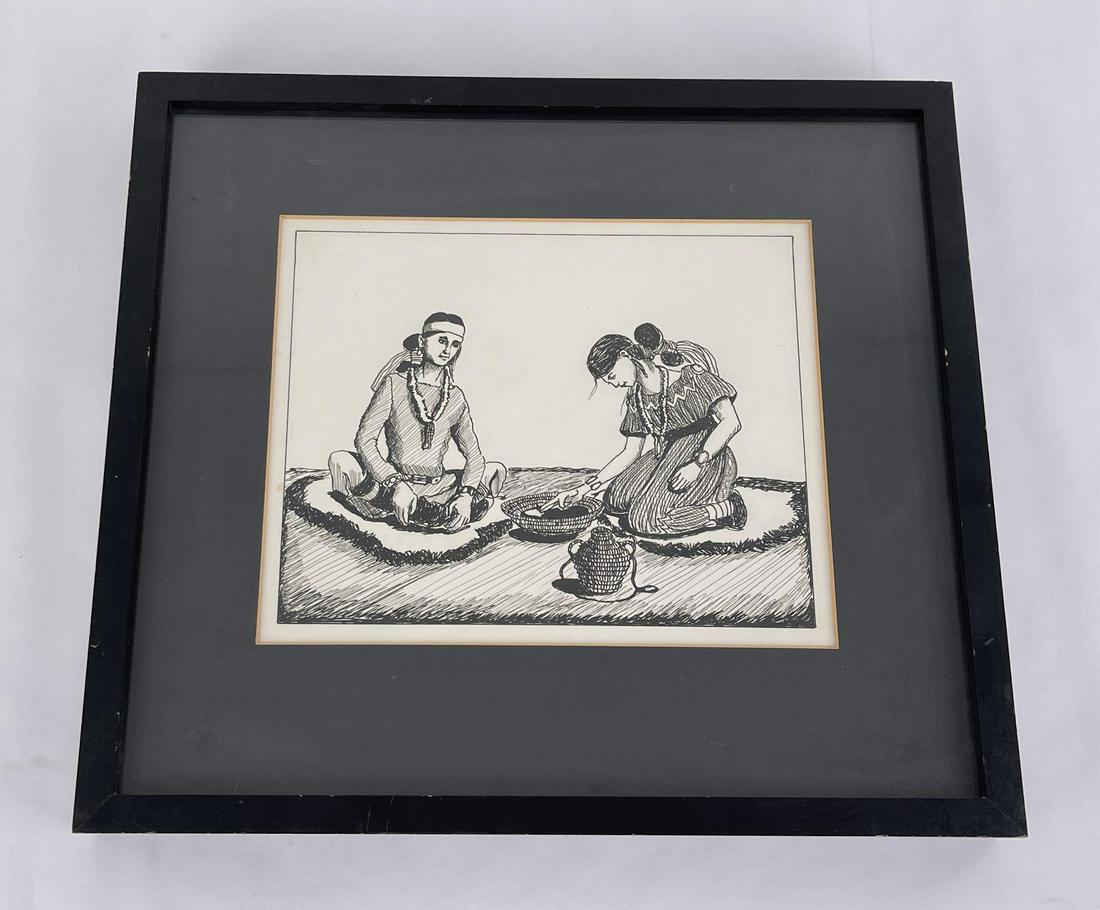 Andy Van (Andrew) Tsinajinnie Drawing (1 of 5)