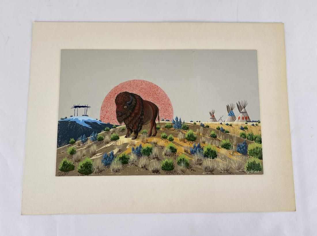 Bert (Uytima/Uydema) Preston Buffalo Painting (1 of 7)