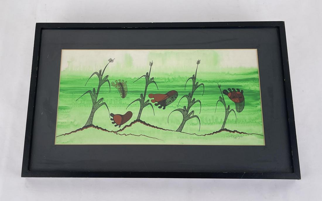 Charles Lovato Native American Indian Painting (1 of 7)