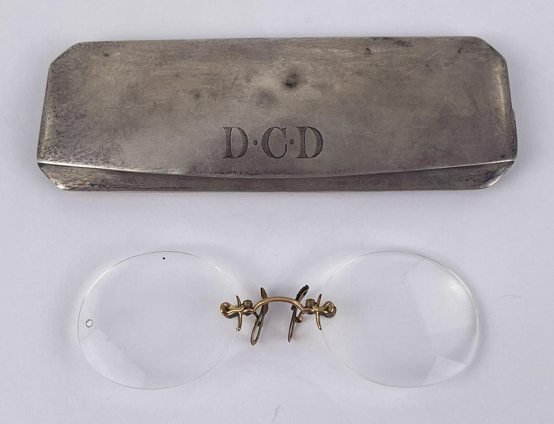 Antique Spectacles in Sterling Silver Case (1 of 5)