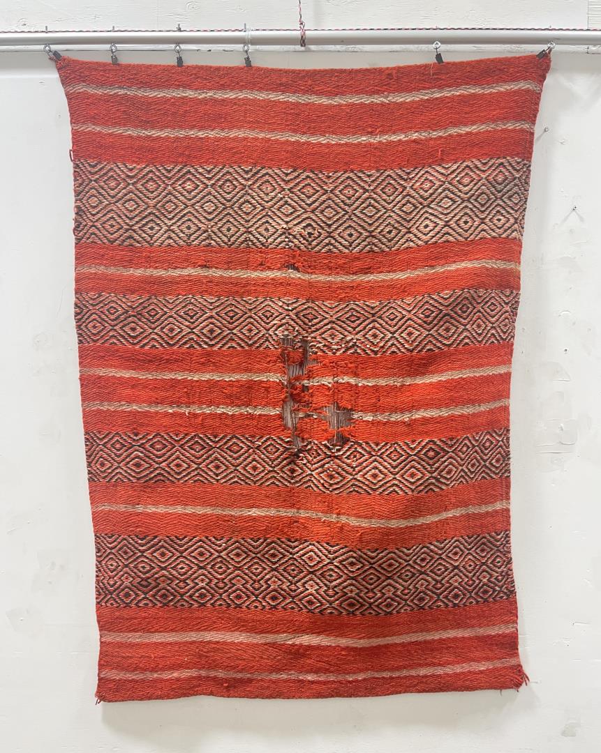 1890s Transitional Banded Navajo Indian Blanket (1 of 6)