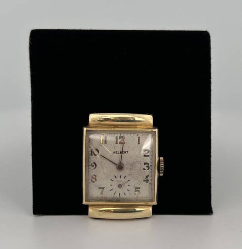 Art Deco Kelbert 14k Gold Mans Watch