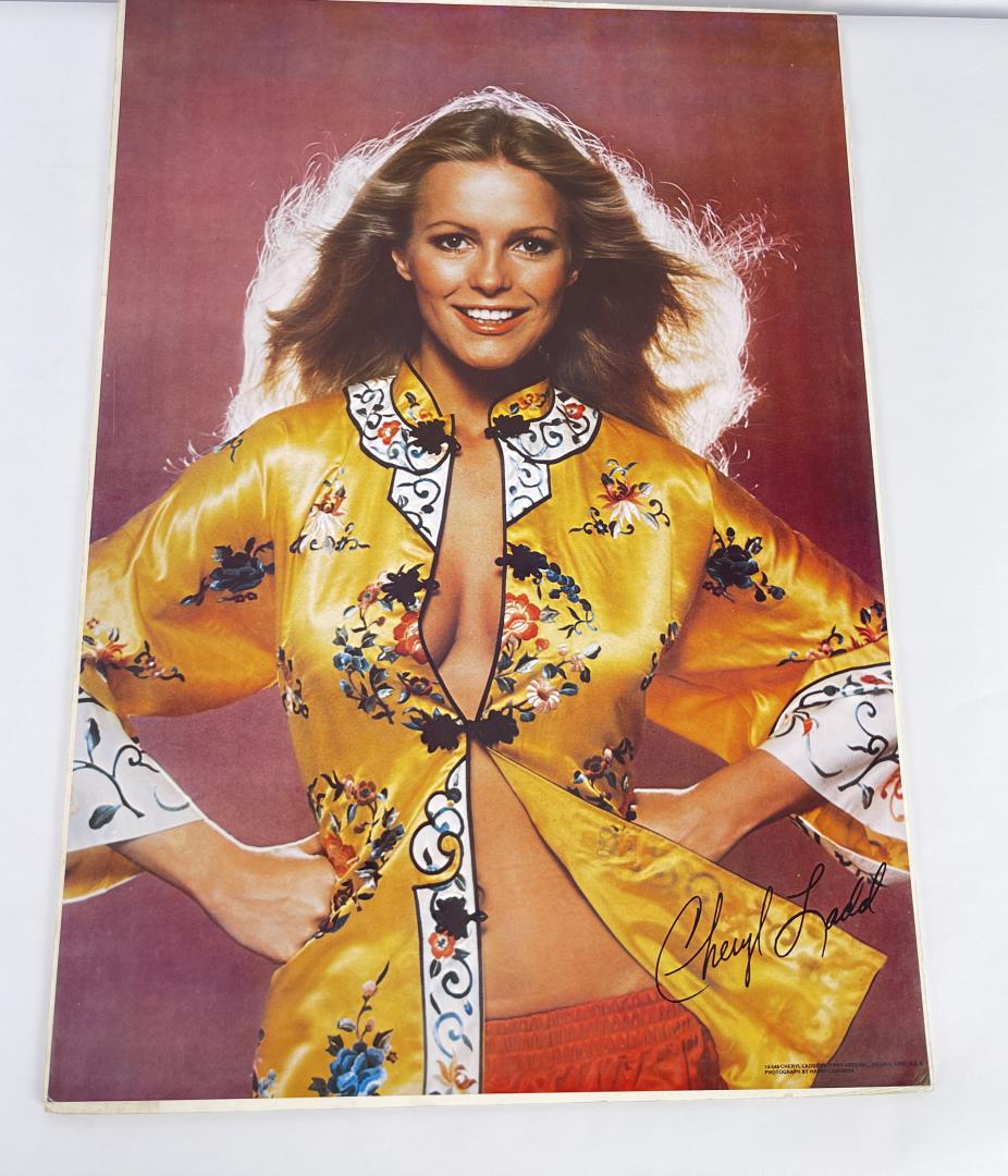 Cheryl Ladd Gold Chinese Robe Pinup Poster (1 of 4)