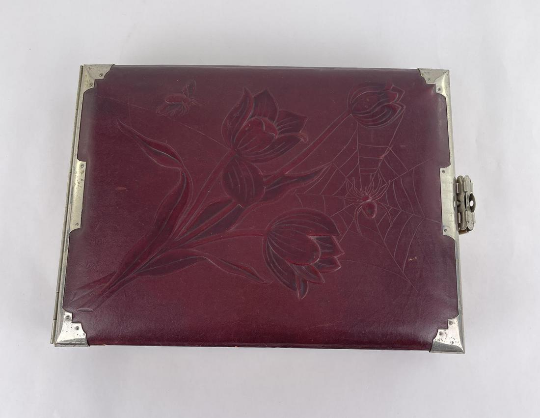 Antique Spiderweb Cabinet Card Photo Album (1 of 9)