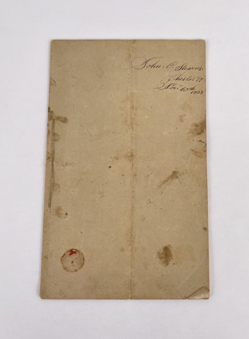 Chester Academy Vermont Catalog of Instructors: 1838. Catalog of Trustees, Instructors, and Students for the year 1838