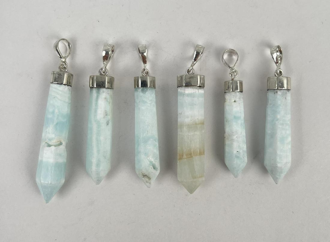 Kavi Calcite Sterling Silver Necklace Pendants (1 of 5)