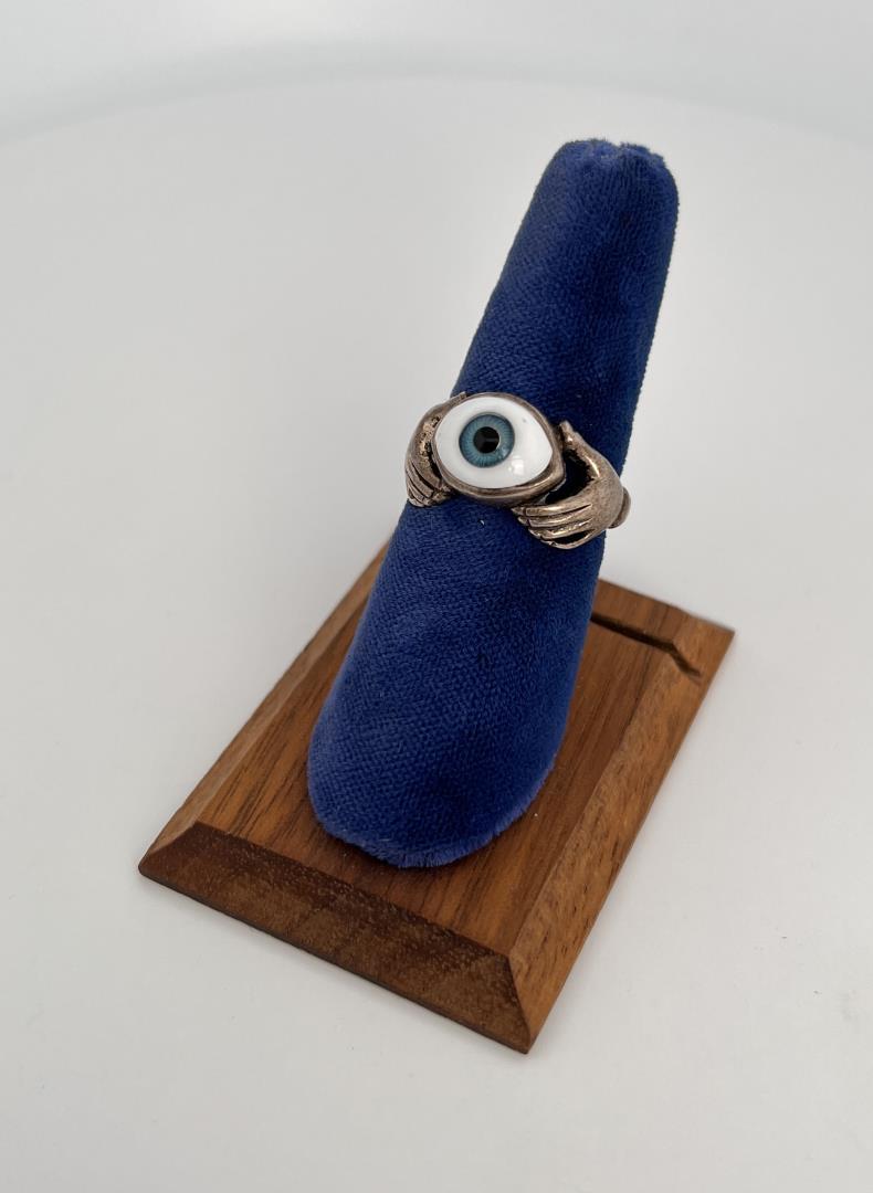 Sterling Silver Evil Eye Ring (1 of 3)
