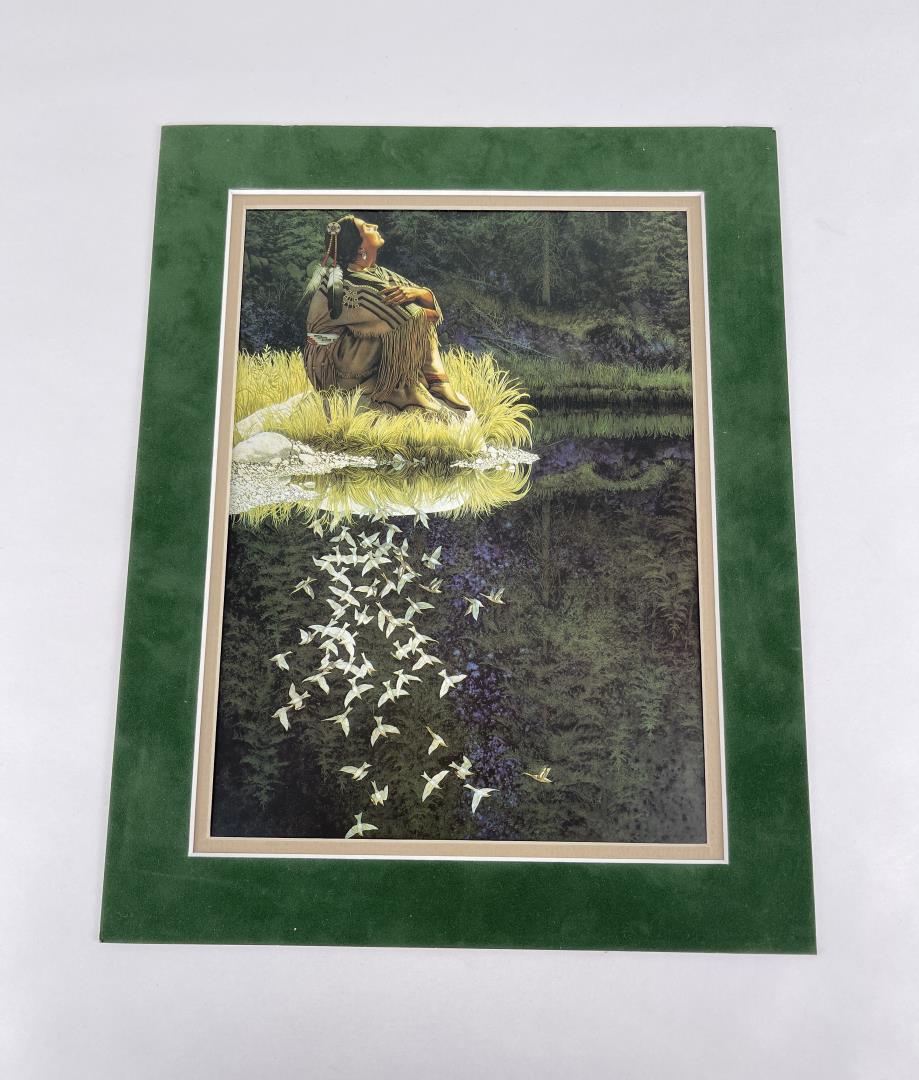 Bev Doolittle Let my Spirit Soar Print: 11" by 14" with matte.