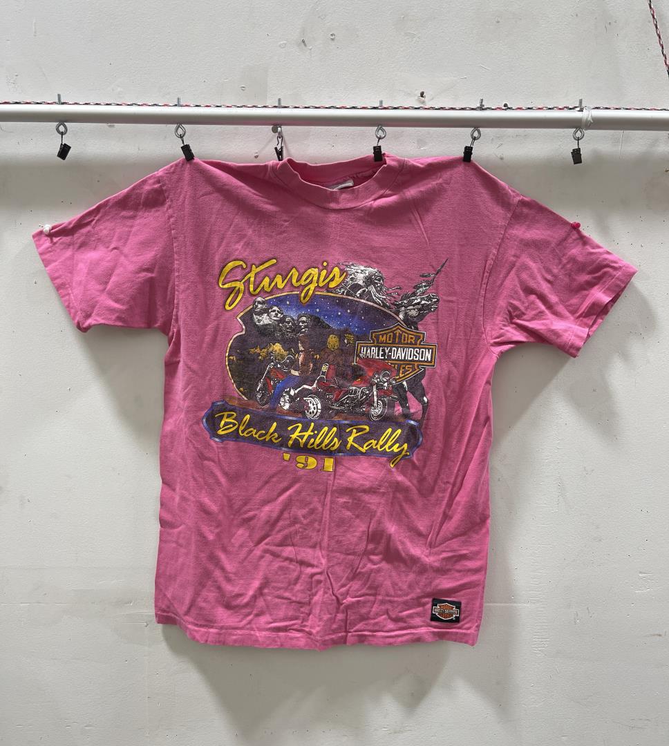 1991 Sturgis Harley Davidson T Shirt: Size L