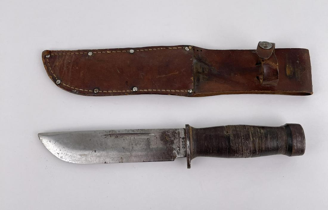 WWII WW2 Cattaraugus 225Q Quartermaster Knife: Decent example.