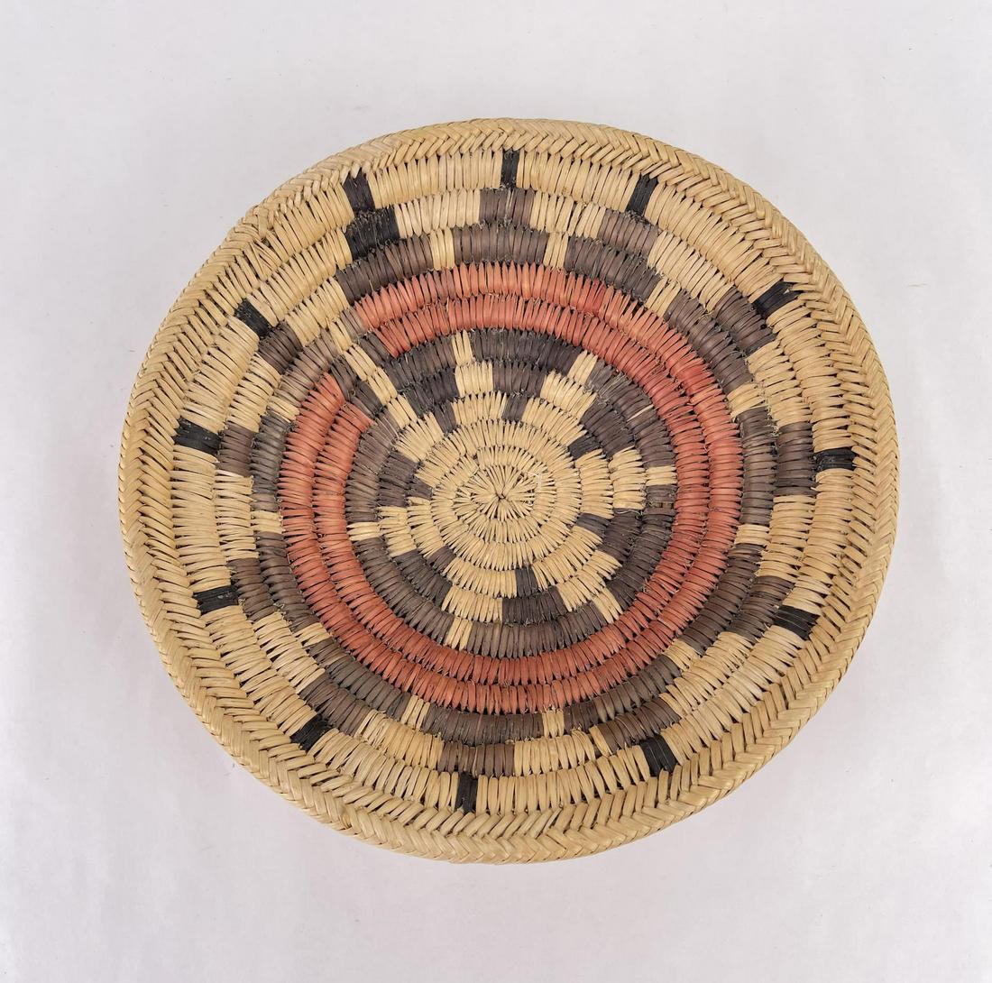 Navajo Indian Wedding Basket: 10 3/8" diameter. Allard Auction Collection Inv: GWAN 34247