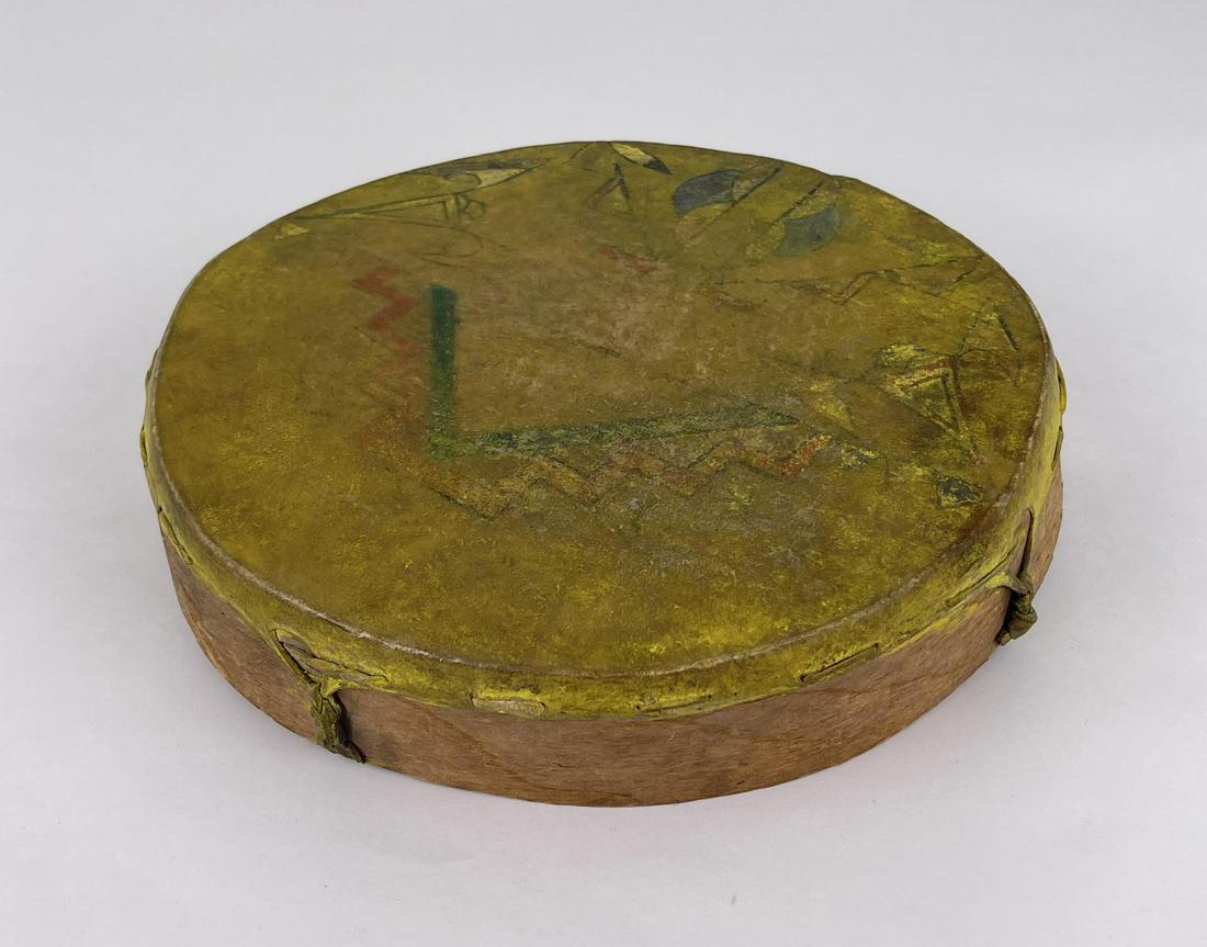 Antique Painted Plains Indian Drum (1 of 6)