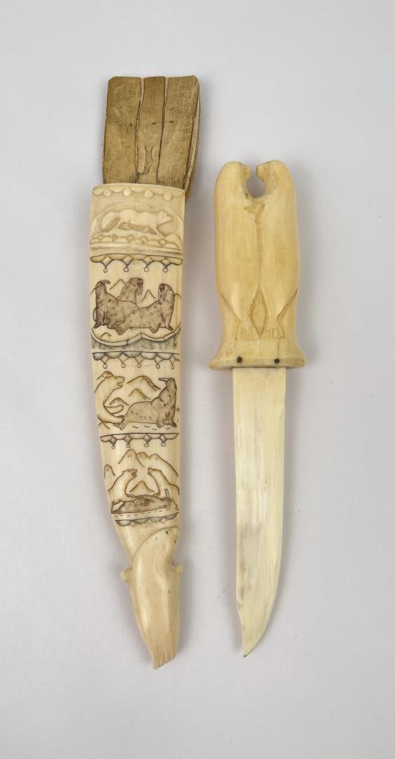 Phenomenal Antique Eskimo Inuit Snow Knife (1 of 8)