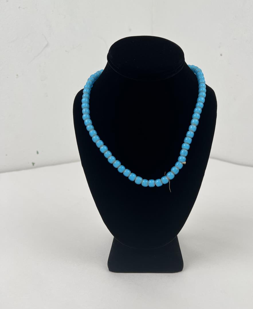 Hudson Bay Blue White Heart Trade Beads (1 of 5)