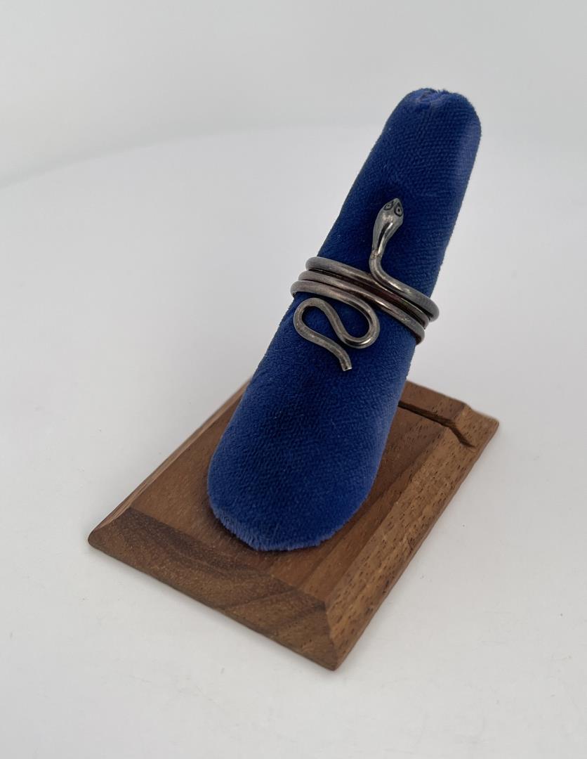 Sterling Silver Snake Ring (1 of 3)