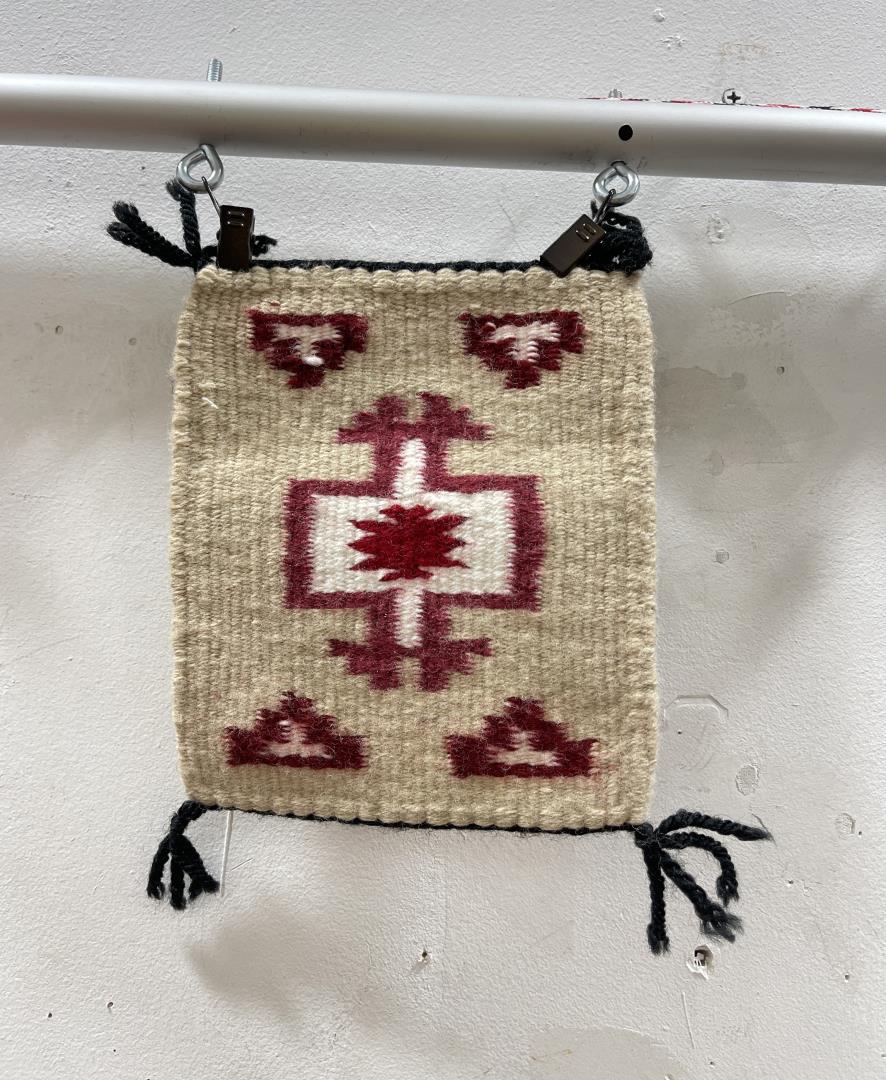 Navajo Indian Ganado Storm Pattern Sampler Rug (1 of 3)