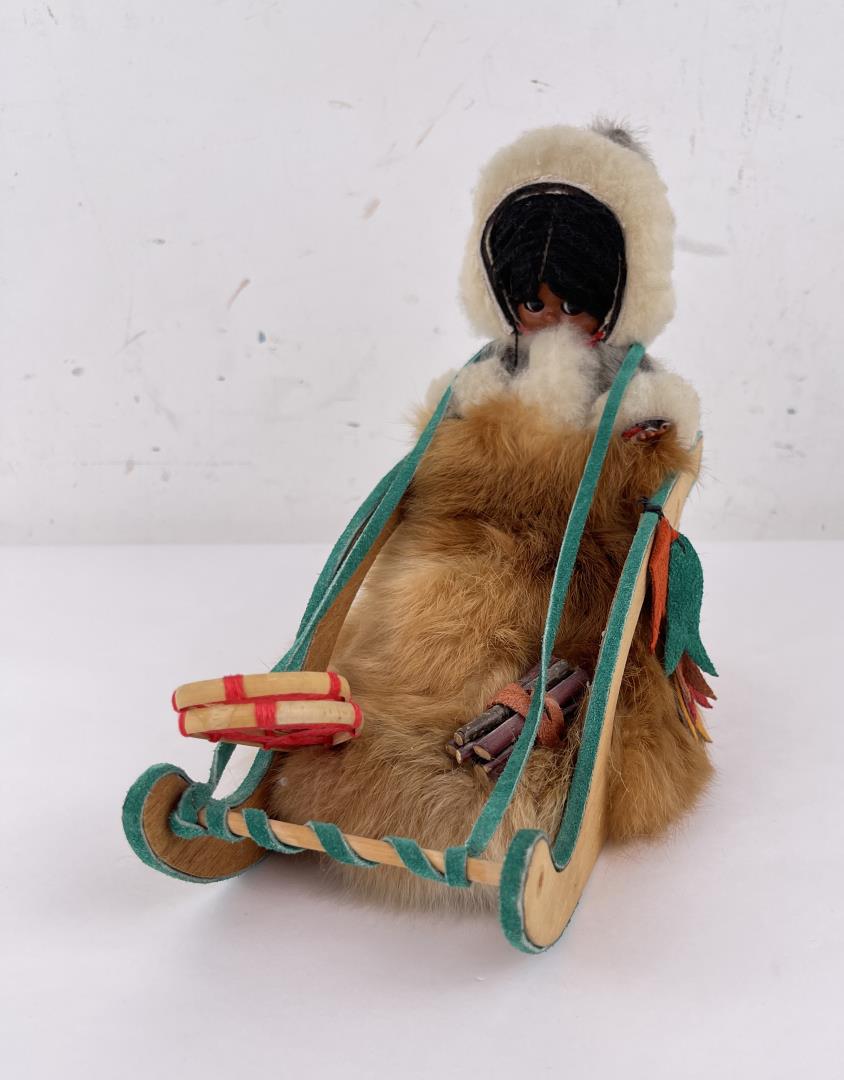 Alaskan Inuit Eskimo Dogsled Doll (1 of 5)