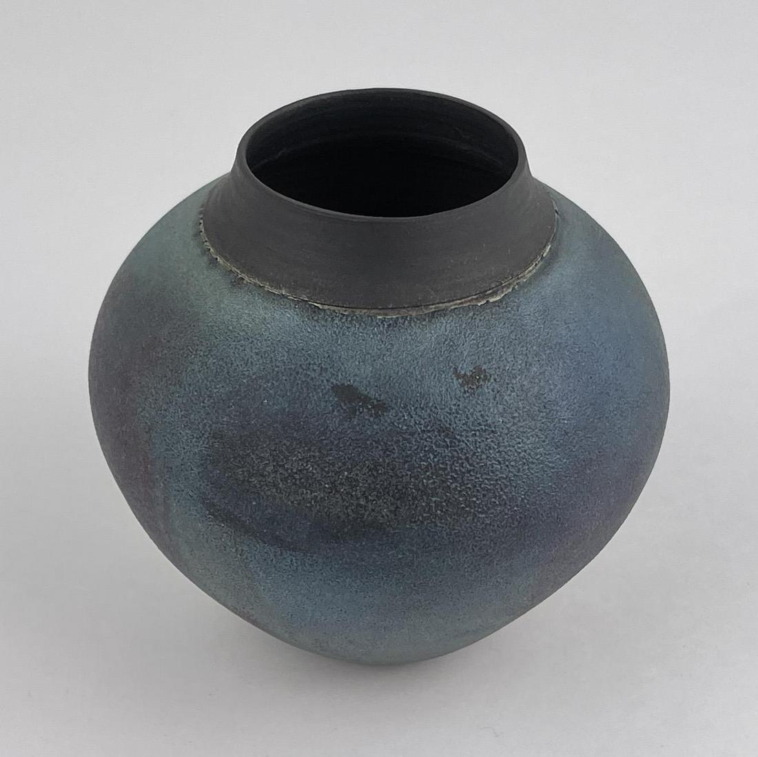 Raku Studio Pottery Vase (1 of 4)