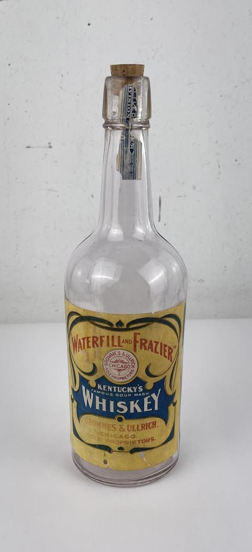 Waterfill Frazier Grommes Ullrich Whiskey Bottle: Nice old bottle.