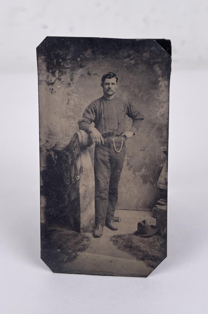 Antique Cowboy Tintype Photo (1 of 3)