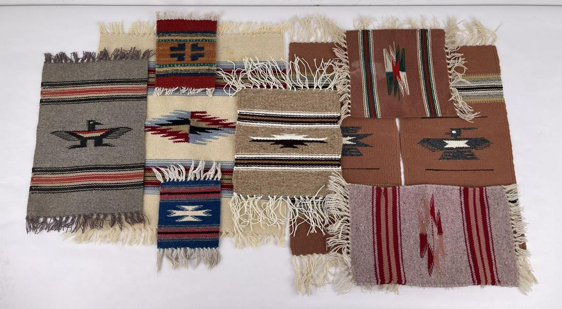 Miniature Chimayo Indian Rugs Samplers (1 of 7)