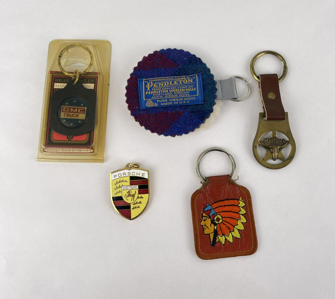 Group of Vintage Keychains Pendleton Porsche: Nice grouping.